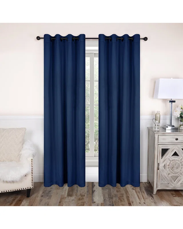 Superior 52x96 Solid Classic Modern Blackout 2pc Curtain Panel Set, image 1 of 1 from Rue La La