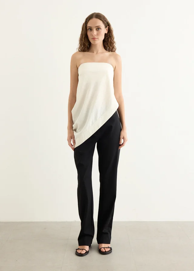 St Agni Cloud Asymm Drape Top in White from Incu, photo 1 of 1