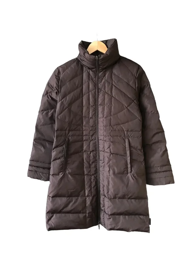 Moncler Vintage Brown Down Long Jacket, Women's (Size Xxs) in red|brown from Grailed
