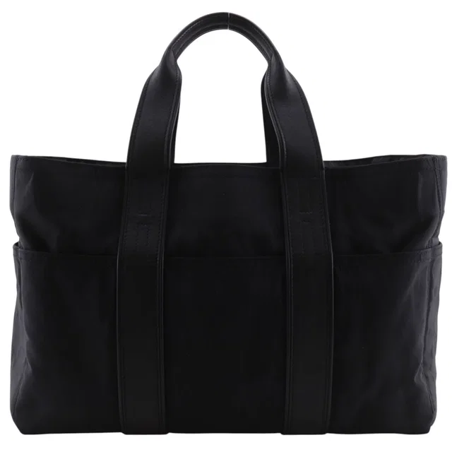 Hermès Acapulco MM Nylon Black Handbag in Black Nylon from The Reluxe