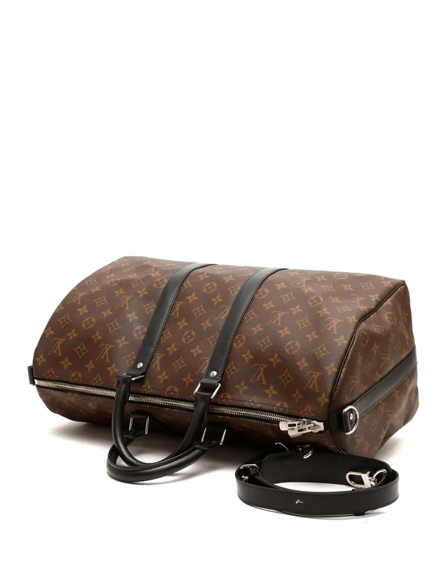 Louis Vuitton Monogram Macassar Keepall Bandoulière 45 Weekend Bag in Coated canvas from A Retro Tale, photo 4 of 6