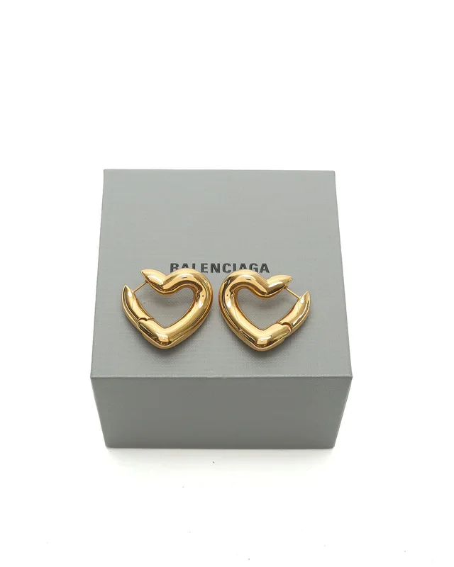 Balenciaga Heart Hoop Earrings from A Retro Tale, photo 2 of 2
