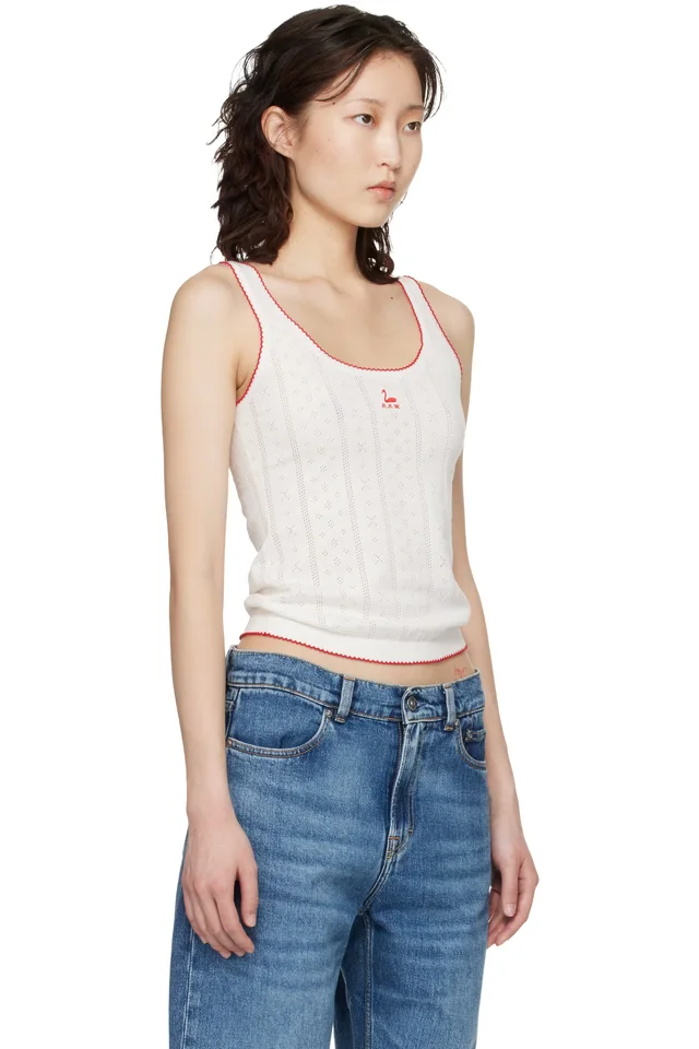 B.B. Wallace White Walker Tank Top, photo 2 of 4 from SSENSE