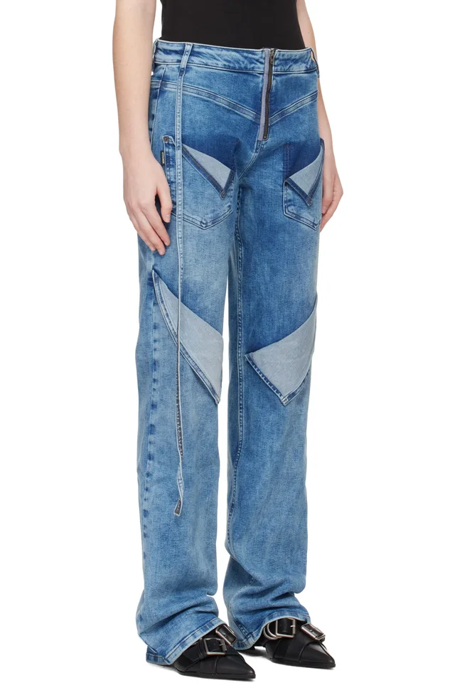Ottolinger Blue Loose Fit Jeans, photo 2 of 4 from SSENSE
