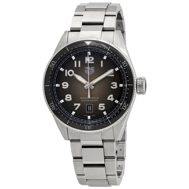 TAG Heuer Autavia Automatic Mens Watch WBE5114.EB0173 in silver|black|gray Ceramic from Jomashop.com