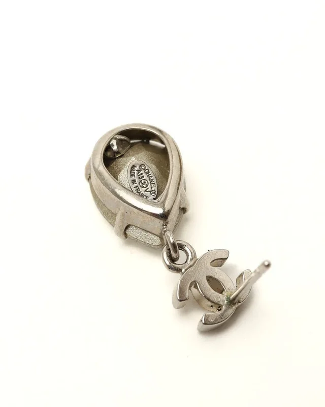 Chanel Coco Mark Rhinestone Drop Earrings from A Retro Tale, photo 4 of 4