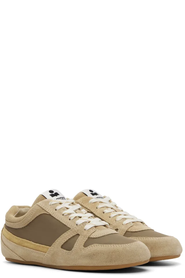 Isabel Marant Khaki Senny Low Sneakers, photo 4 of 5 from SSENSE