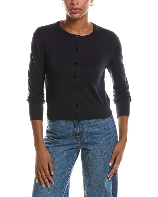 Velvet by Graham & Spencer Violette Lux Cashmere-Blend Cardigan, image 1 of 1 from Rue La La