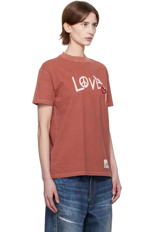 Andersson Bell Red 'Love' T-shirt, photo 2 of 3 from SSENSE