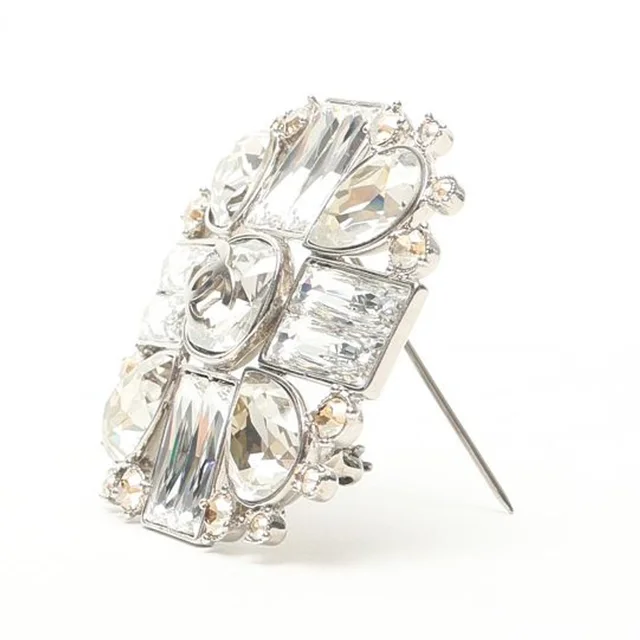 Chanel Coco Mark Rhinestone Brooch from A Retro Tale, photo 2 of 5