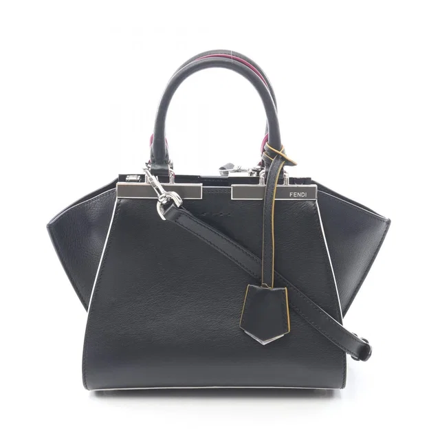 Fendi Handbag Mini 2-Way Black Leather in Black Leather from The Reluxe