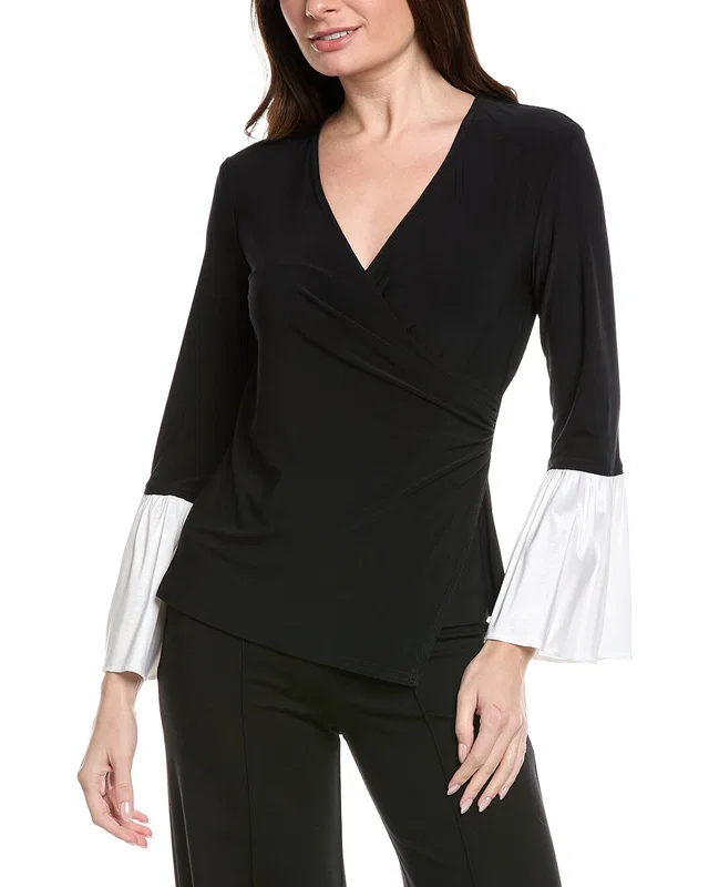 Joseph Ribkoff Flare Cuffs Top, image 1 of 1 from Gilt