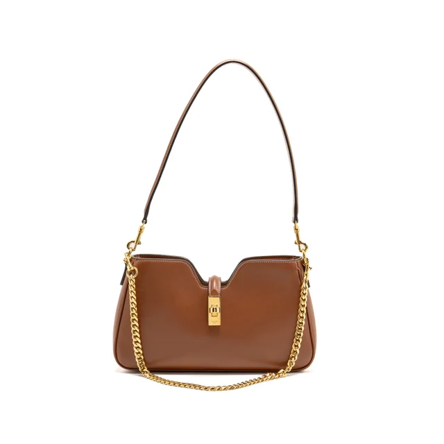Celine shoulder Camille 16 soft smooth calfskin tan GHW in Brown Calfskin from EMIER