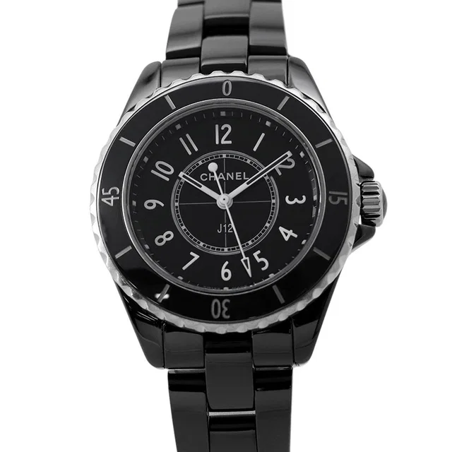 Chanel J12 W33mm Stainless Steel Ceramic Black DialH5695 in Black Ceramic from GALLERY RARE