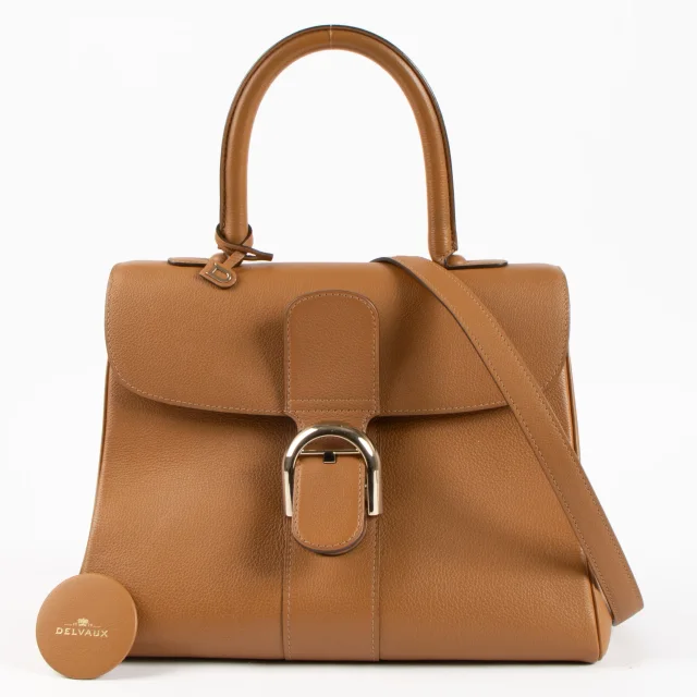 Delvaux Vegetal Sellier Brillant MM Bag in Leather from Labellov, photo 2 of 9