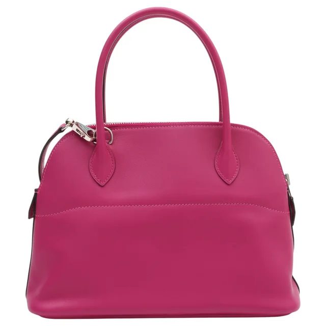 Hermès 2017 Bolide 27 Rose Purple in Pink Swift leather from VINTAGE QOO TOKYO, photo 2 of 2