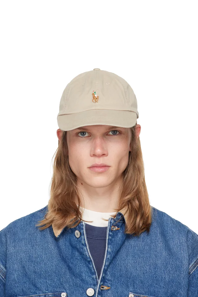 Khaki Stretch-Cotton Twill Ball Cap, image 1 of 1 from SSENSE