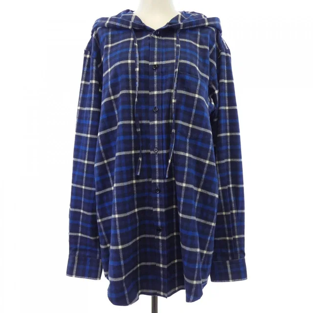 Balenciaga Shirt Blue in Blue from The Reluxe