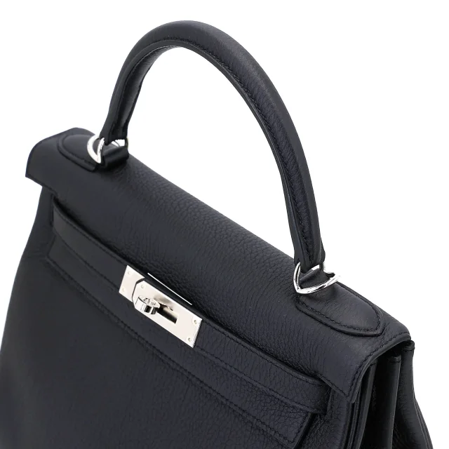 Hermès Kelly 28 Noir (89) in Black Togo leather from Ginza Xiaoma, photo 3 of 4