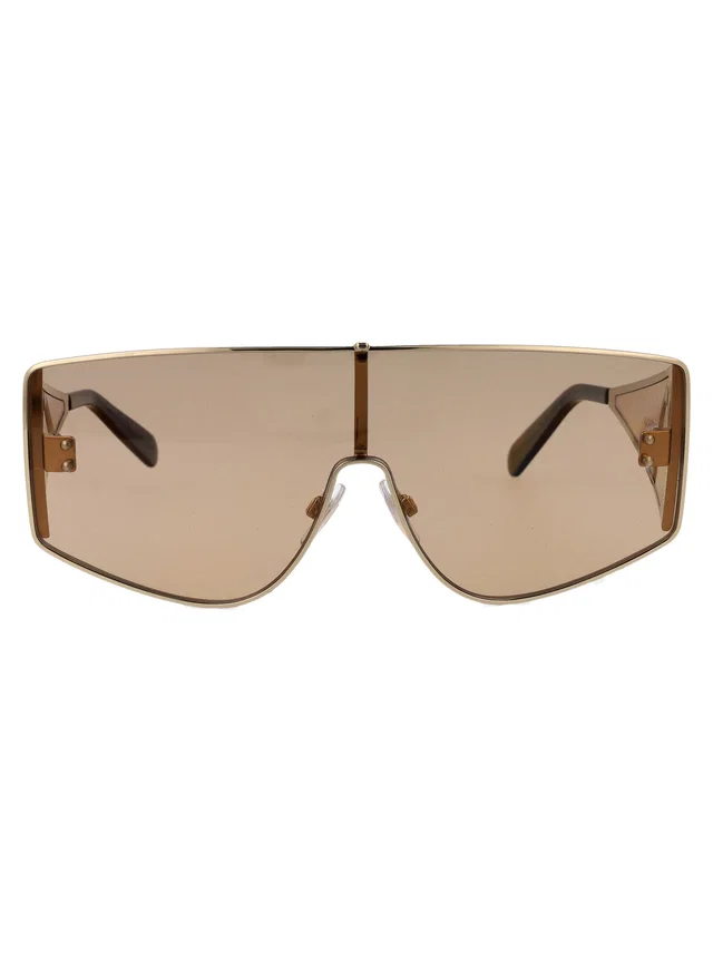 Dolce & Gabbana 0dg2305 Metal Shield Sunglasses — Gold in Gold from HEWI