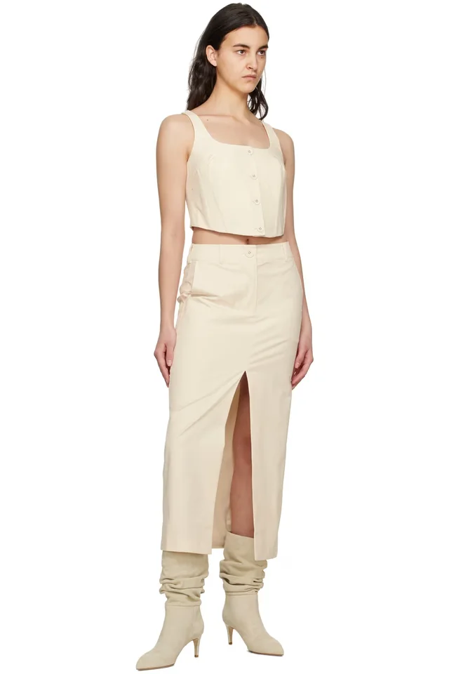 ANNA QUAN Off-White Mae Tank Top, photo 4 of 4 from SSENSE