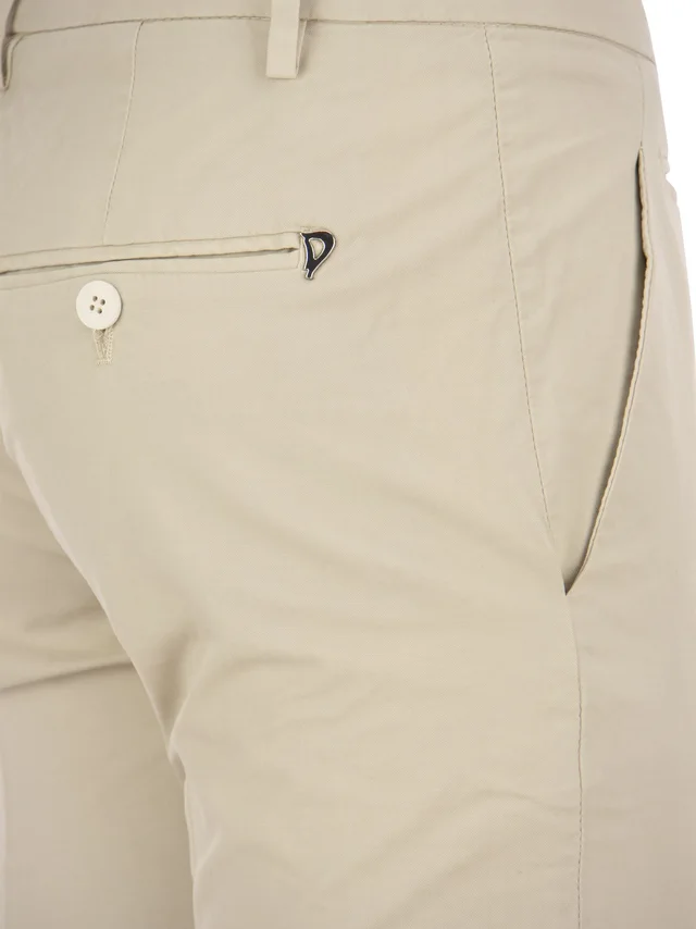 Dondup Perfect Slim Fit Cotton Gabardine Trousers, photo 4 of 4 from Balardi