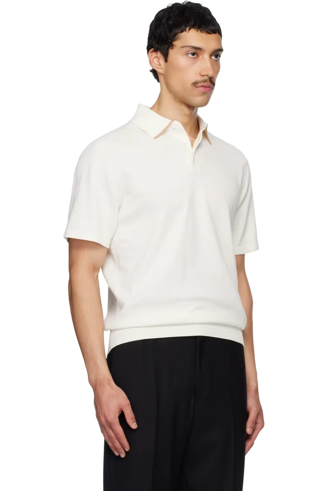 Paul Smith Off-White Short Sleeve Polo, photo 2 of 2 from SSENSE