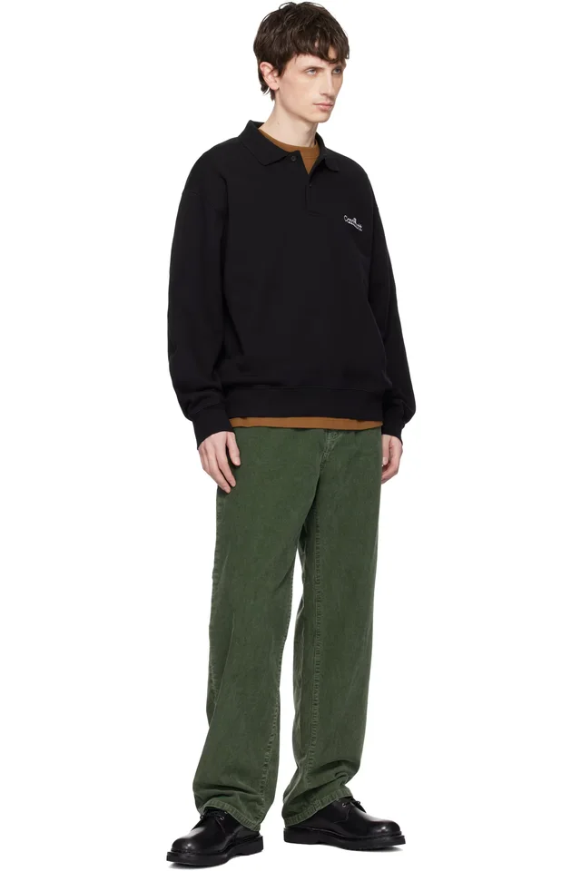 Carhartt Work In Progress Green Aaron Trousers, photo 4 of 4 from SSENSE