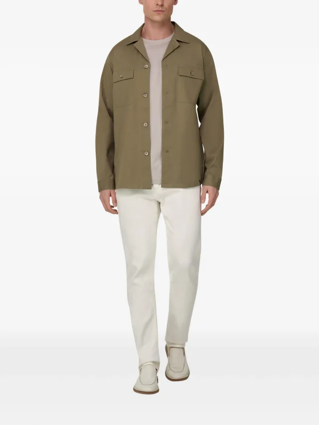 Boggi Milano chest-pocket open-collar shirt, photo 2 of 2 from FARFETCH