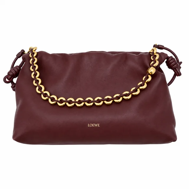 Loewe Flamenco Drawstring Leather Shoulder Bag from Clotheshorse Anonymous