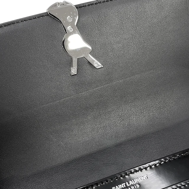 Saint Laurent Solferino Medium Satchel Black711039AAB9H1000 Patent Leather Size Medium in Patent leather from GALLERY RARE, photo 12 of 18
