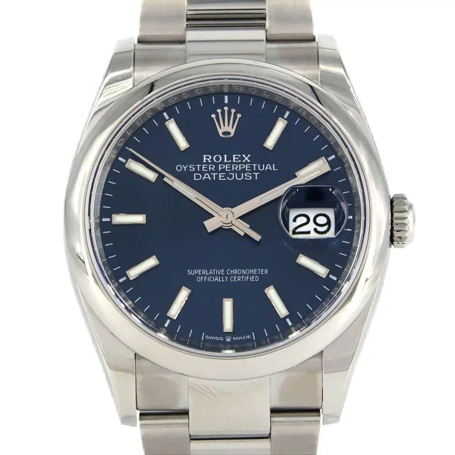 Rolex Datejust Stainless Steel Watch Metal Automatic 126200 in blue from Grailed
