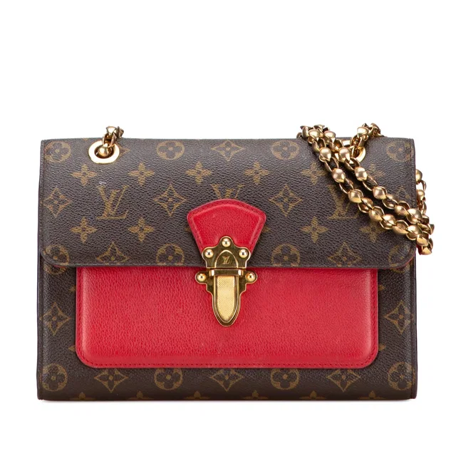 Brown Louis Vuitton Monogram Victoire Crossbody Bag in Brown Coated canvas from Designer Revival