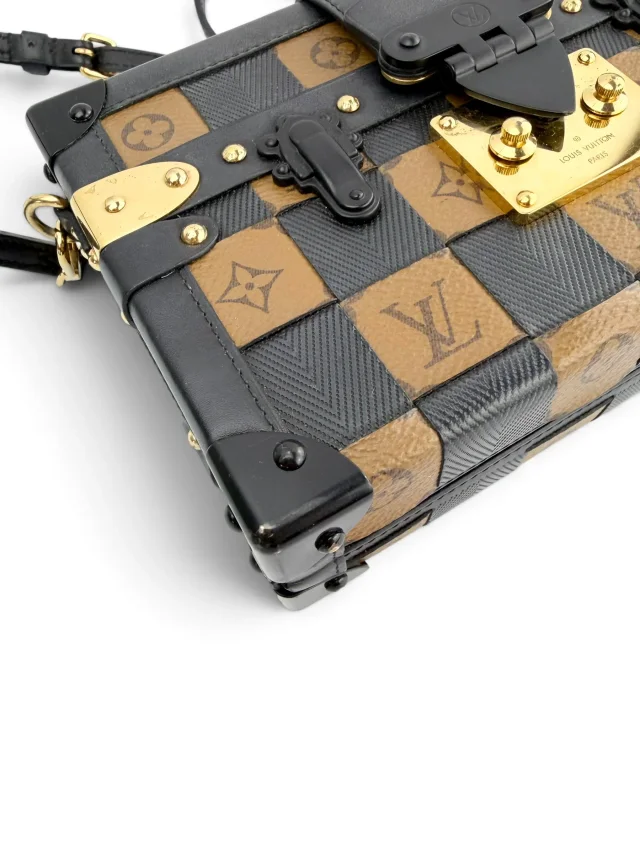 Louis Vuitton Petite Malle Damier Tressage Monogram Canvas and Leather in Coated canvas from Season 2 Consign, photo 9 of 10