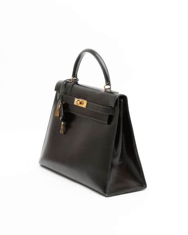 Hermès Kelly Sellier 32 Box Bag in Box leather from A Retro Tale, photo 2 of 14