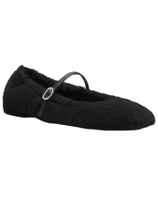 Stuart Weitzman Lennox Shearling Flat, image 1 of 1 from Rue La La
