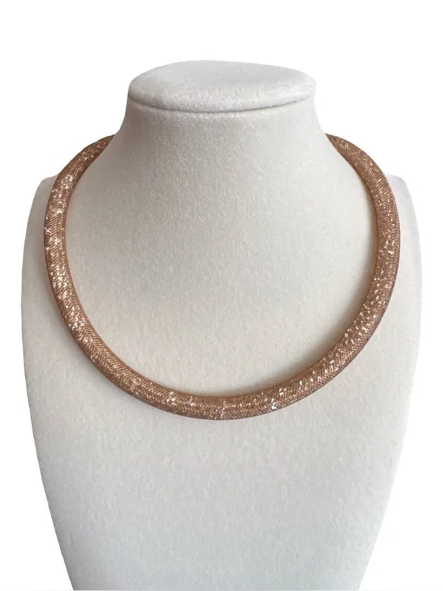 Swarovski Rose Gold Stardust Crystal Choker Necklace in gold from Poshmark
