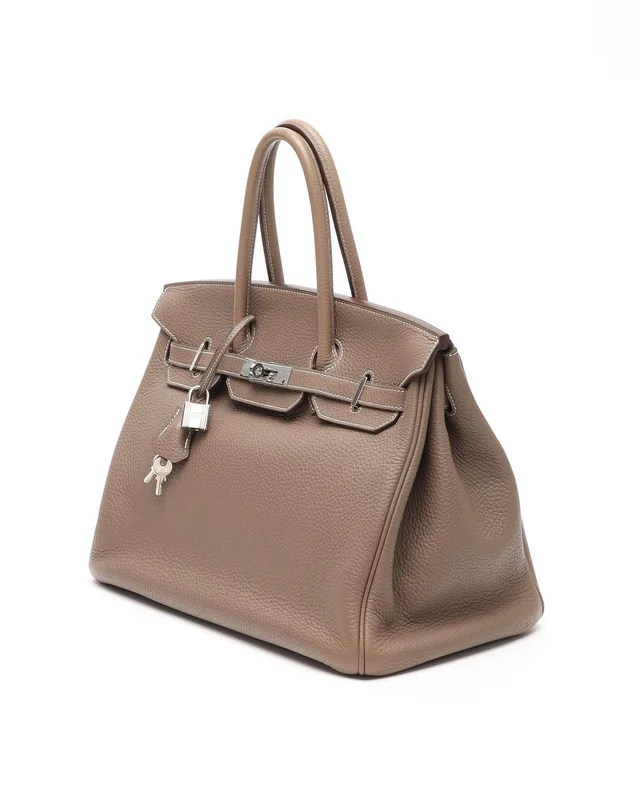 Hermès Birkin 35 Togo Etoupe Bag in Taupe Togo leather from A Retro Tale, photo 2 of 12