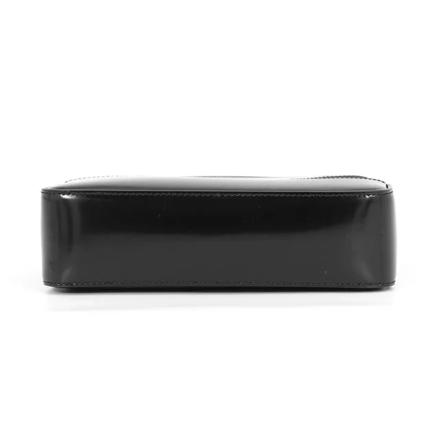 Ferragamo Cutout Handbag Black213487 Patent Leather Canvas in Patent leather from GALLERY RARE, photo 3 of 14