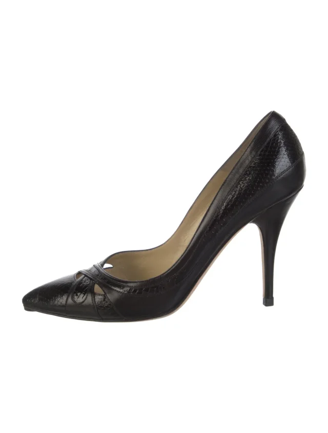 Jimmy Choo Leather Pumps in black Leather from The RealReal