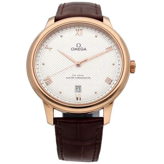 Omega De Ville Prestige 434.53.40.20.02.001 40mm Gold Watch in Gold Leather from H&T