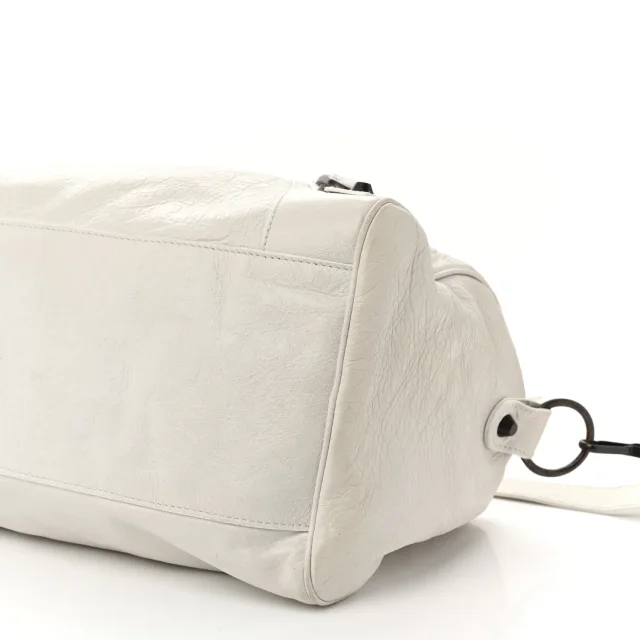 Balenciaga Agneau Classic Hardware Twiggy White in White Lambskin from FASHIONPHILE, photo 11 of 12