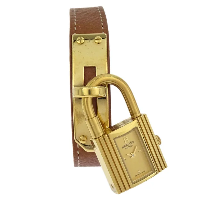 Hermès Kelly Watch Quartz Watch Gold in Gold from AMORE Vintage Tokyo