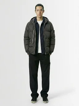 Stone Island Short Hooded Down Jacket in 0% Polyamide, photo 2 of 4 from LUISAVIAROMA