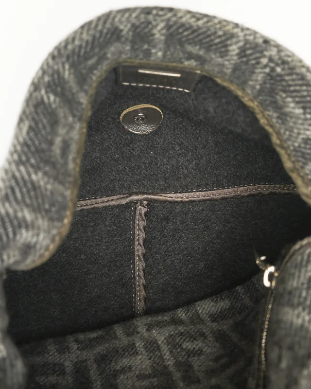 Fendi Zucca Mamma Tweed Bag in Tweed from A Retro Tale, photo 8 of 10