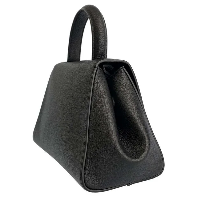 Bottega Veneta Leather Handbag Shoulder Handle Top Black Bag in black Leather from Poshmark