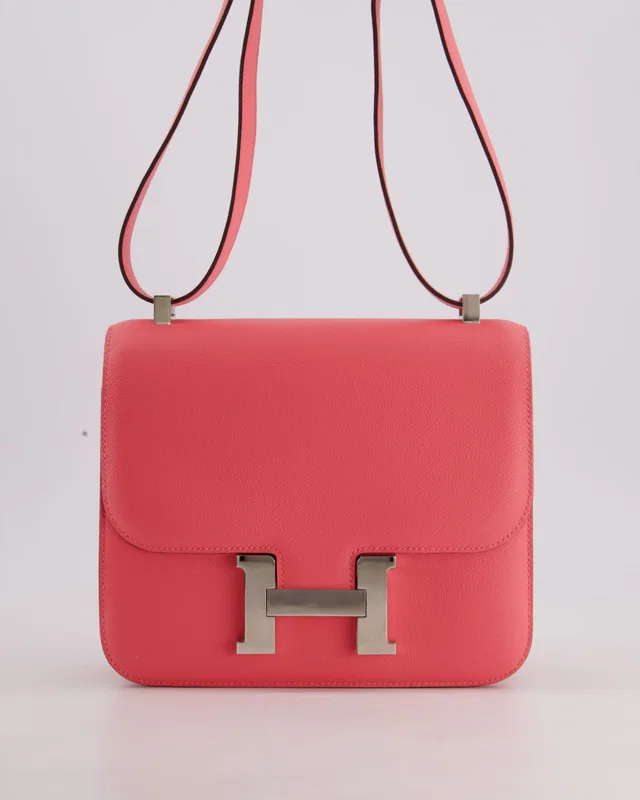 HOT* Hermès Constance III 24 Bag in Pink Leather from Sellier