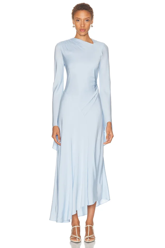 SRG Marlowe Silk Gown in Blue from FWRD, photo 1 of 1