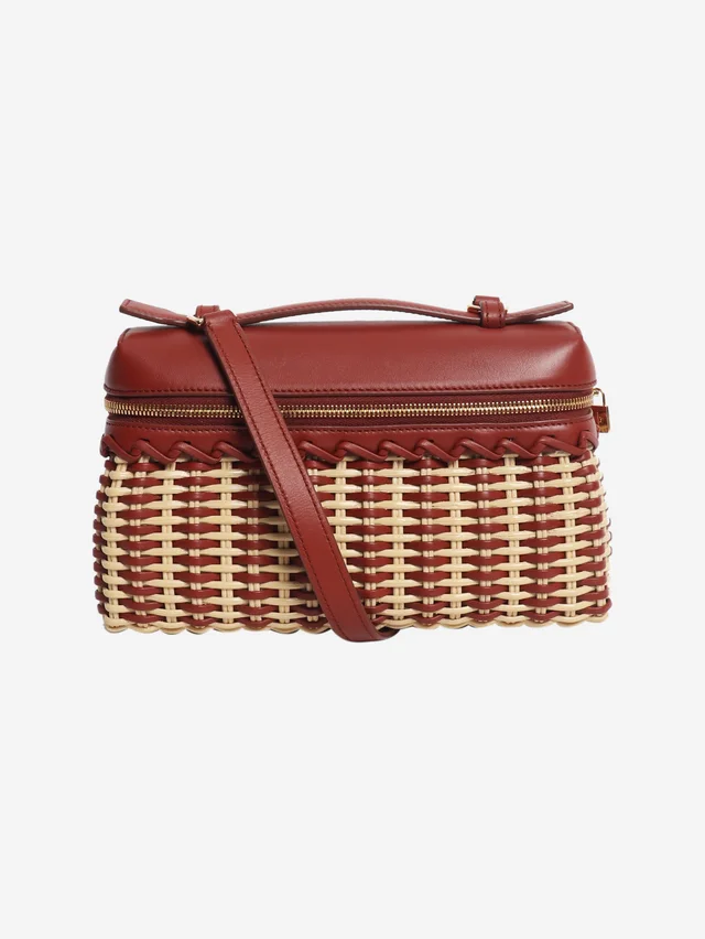 Loro Piana Brown Extra Pocket Wicker bag in Brown Raffia from Sign of the Times