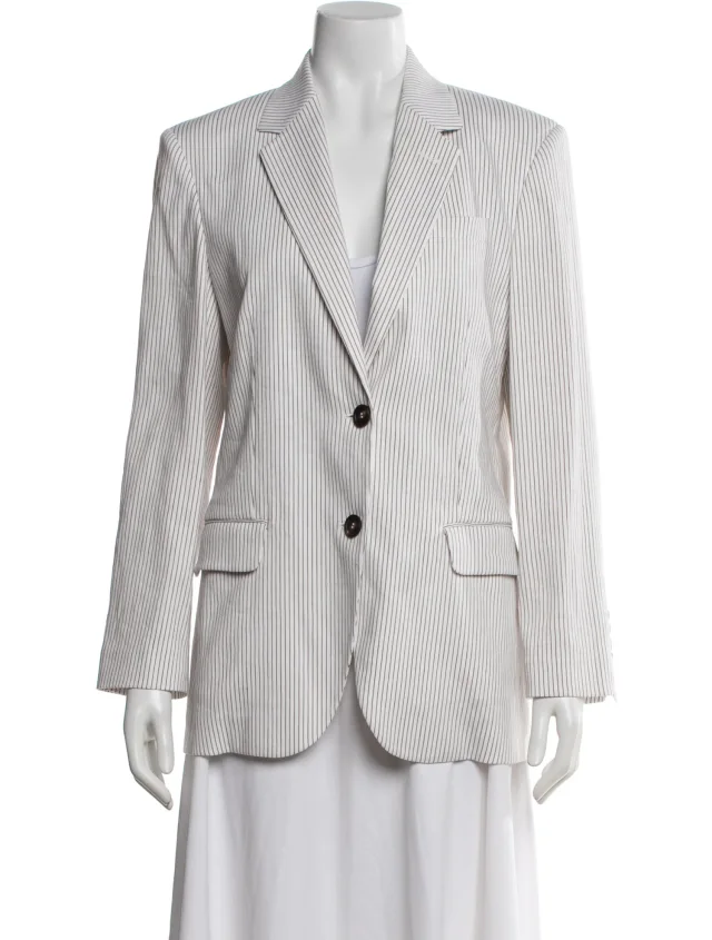 Brunello Cucinelli Striped Blazer w/ Tags from The RealReal